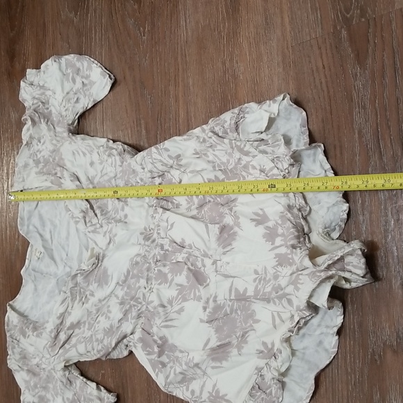 (S) O'Neill Tropical Palm Print Floral Shorts Romper Bohemian Beach Vibes - Picture 5 of 9